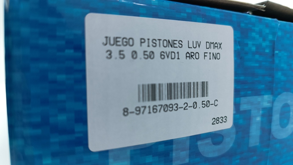 PISTON LUV DMAX 3.5 V6 FINOS STD (1.2X1.2X2 93.4MM) - Vista 9