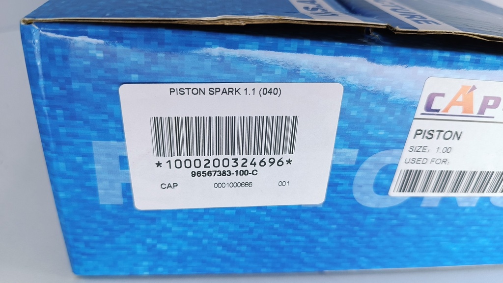 PISTON SPARK 1.1 (040) (1.2X1.2X2.5 68.5MM) - Vista 4