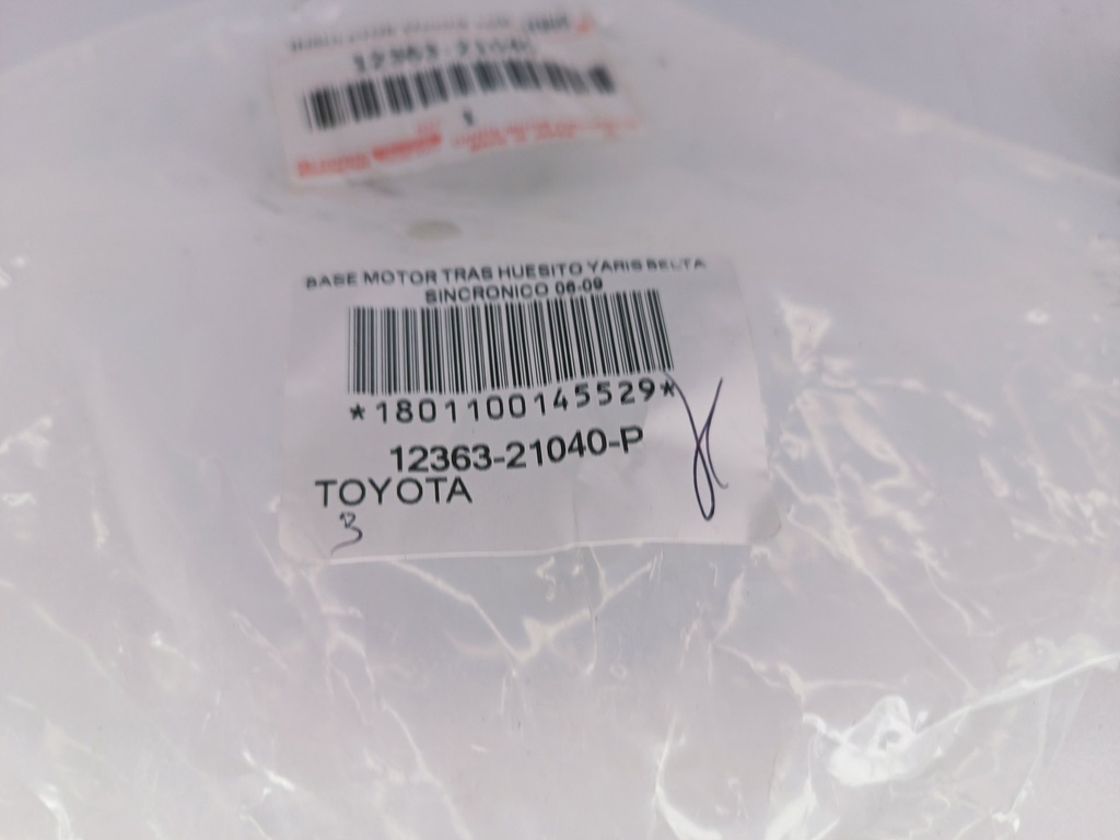 BASE MOTOR TRAS HUESITO YARIS BELTA SINCRONICO 06-09 - Vista 2