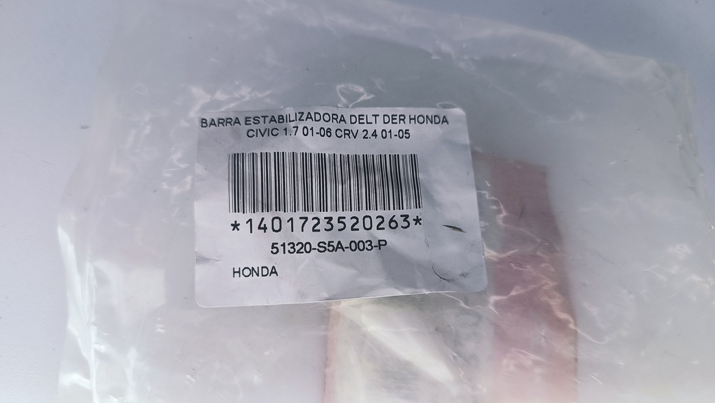 BARRA ESTABILIZADORA DELT DER HONDA CIVIC 1.7 01-06 CRV 2.4 01-05 - Vista 4