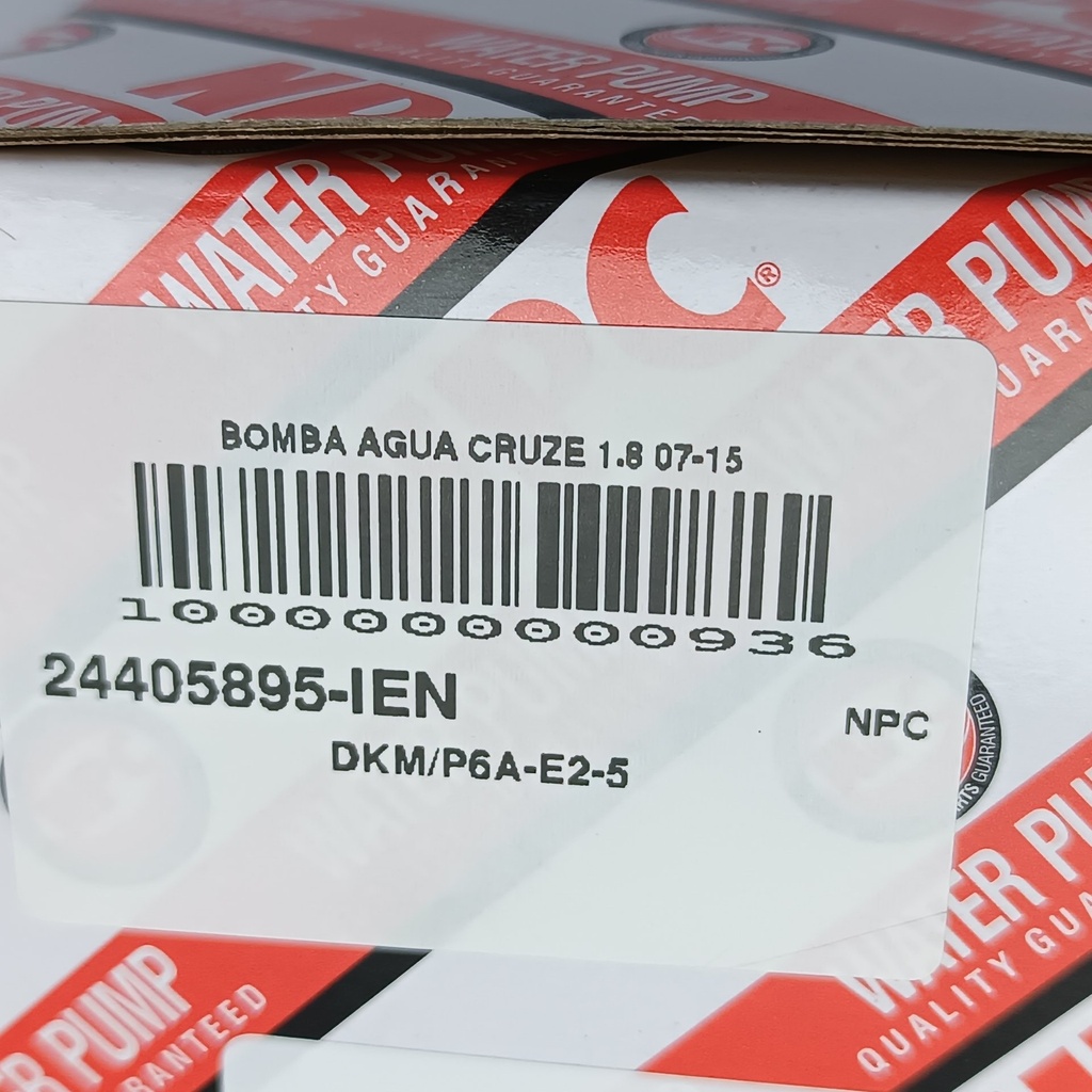 BOMBA AGUA CRUZE 1.8 07-15 - Vista 7