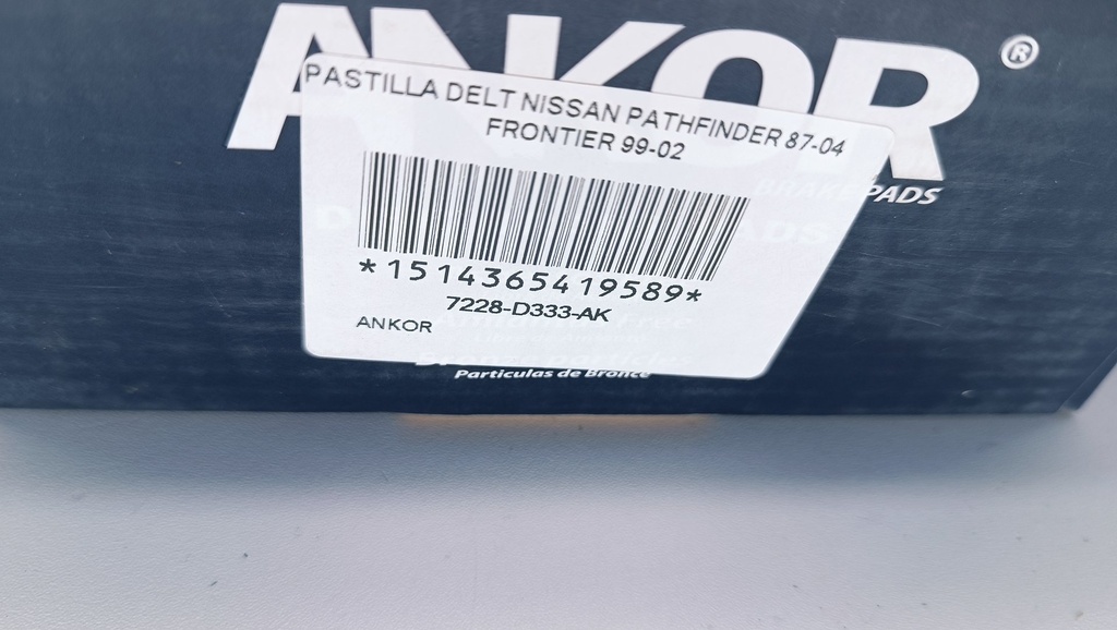 PASTILLA DELT NISSAN PATHFINDER 87-04 FRONTIER 99-02 - Vista 4