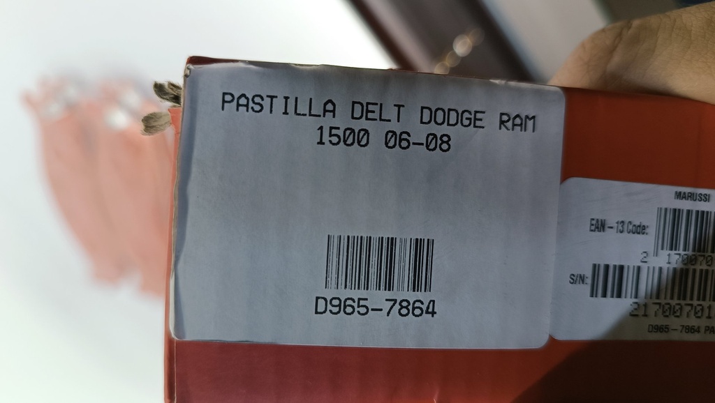 PASTILLA DELT DODGE RAM 1500 06-08 - Vista 8