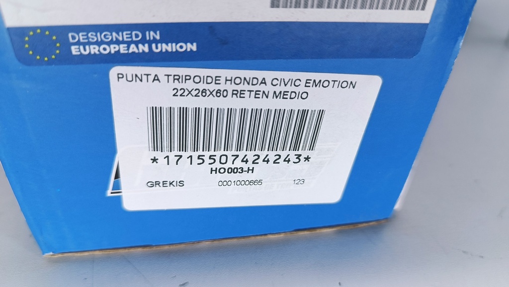 PUNTA TRIPOIDE HONDA CIVIC EMOTION 22X26X60 RETEN MEDIO - Vista 8