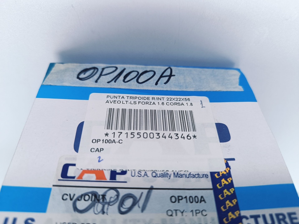 PUNTA TRIPOIDE R/EXT 22X22X56 AVEO LT-LS FORZA 1.6 CORSA 1.8 - Vista 10