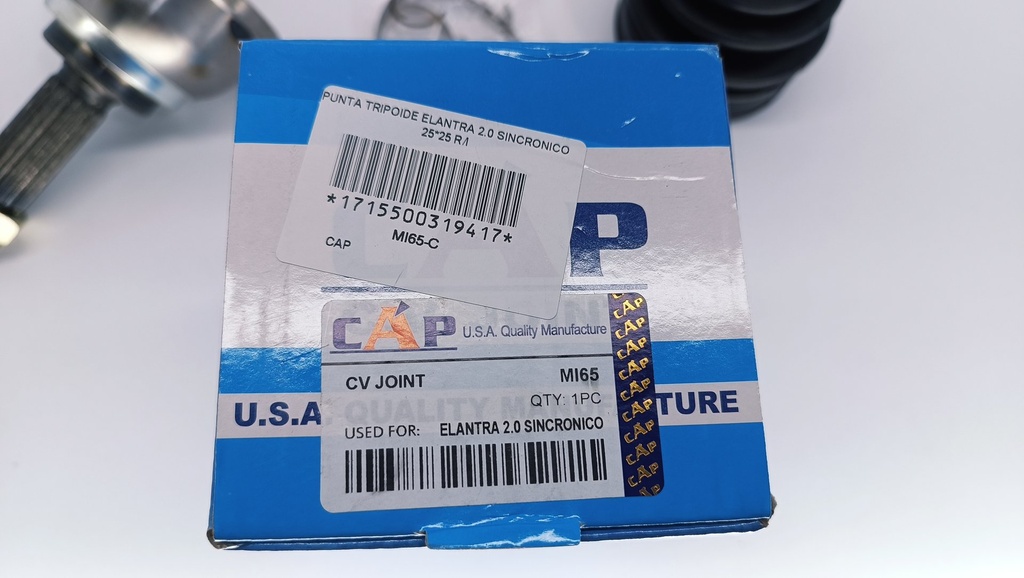PUNTA TRIPOIDE R/INT S/ABS 25X25X50 ELANTRA 1.8 2.0 DOHC 05 AD - Vista 10