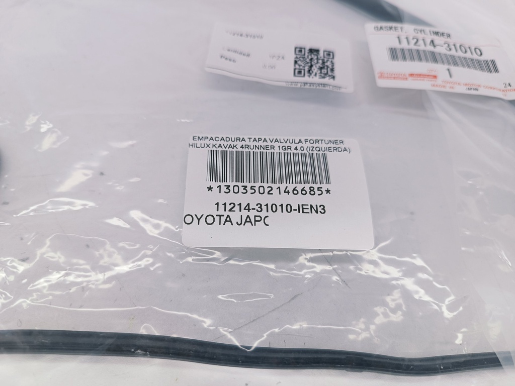 EMPACADURA TAPA VALVULA FORTUNER HILUX KAVAK 4RUNNER 1GR 4.0 (IZQUIERDA) - Vista 2