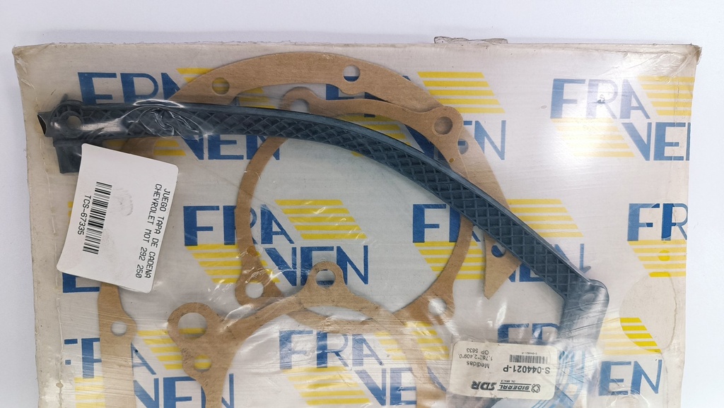EMPACADURA TAPA CADENA CHEVROLET 292 250 - Vista 3