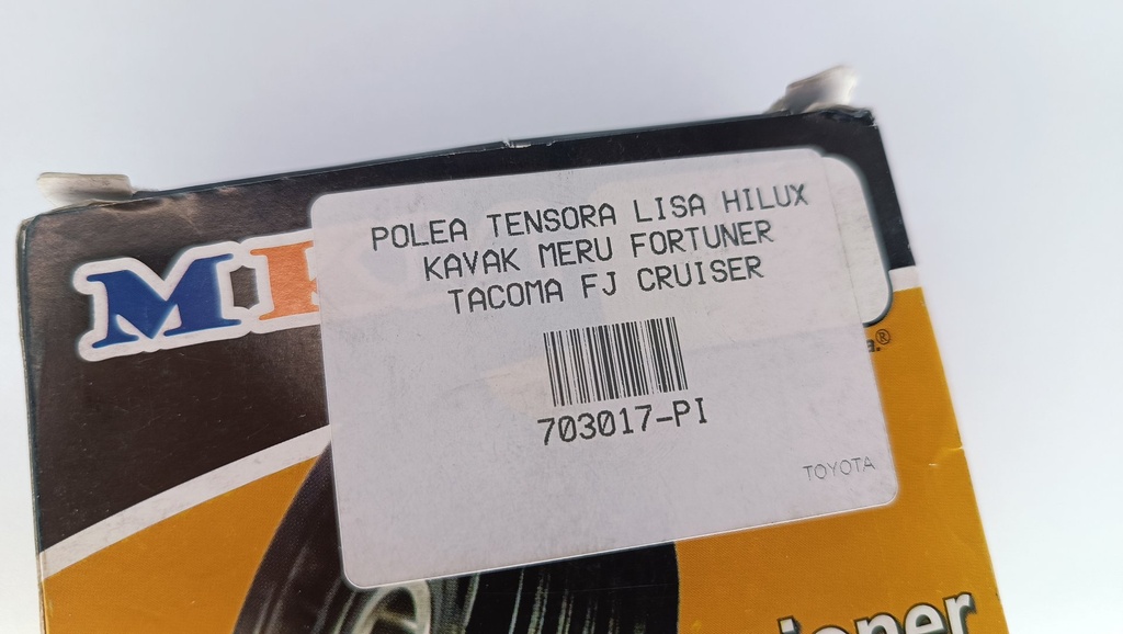 POLEA TENSORA LISA HILUX KAVAK MERU FORTUNER TACOMA FJ CRUISER - Vista 5