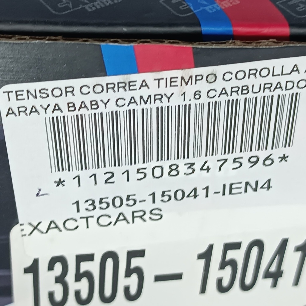 TENSOR CORREA TIEMPO COROLLA AVILA ARAYA BABY CAMRY 1.6 CARBURADO 86-94 - Vista 10