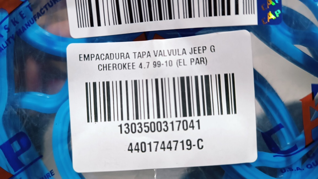 EMPACADURA TAPA VALVULA JEEP G CHEROKEE WK 4.7 99-07 8 BUJIA (EL PAR) - Vista 4