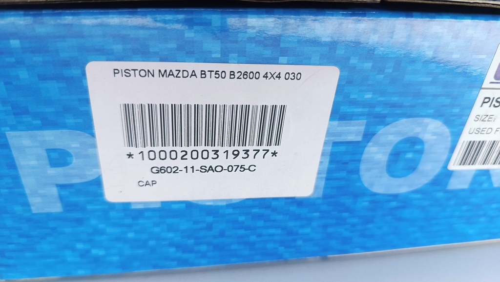 PISTON MAZDA BT50 B2600 4X4 020 (1.5X1.5X4 92MM) - Vista 9
