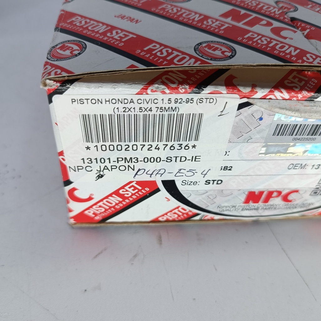 PISTON HONDA CIVIC 1.5 92-95 (STD) (1.2X1.5X4 75MM) - Vista 6