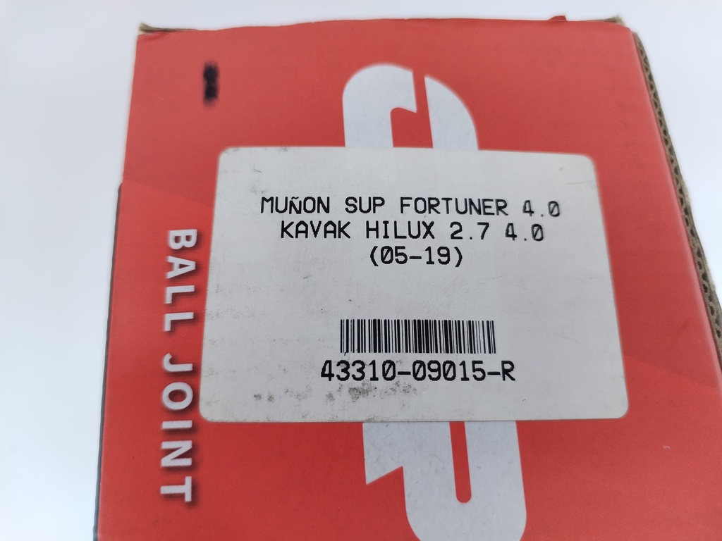 MUÑON SUP FORTUNER 4.0 KAVAK HILUX 2.7 4.0 (05-19) - Vista 9