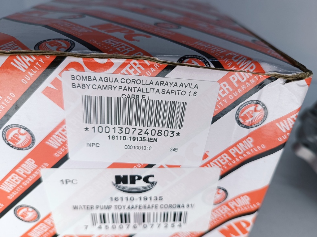 BOMBA AGUA COROLLA ARAYA AVILA BABY CAMRY PANTALLITA SAPITO 1.6 CARB F.I. - Vista 10