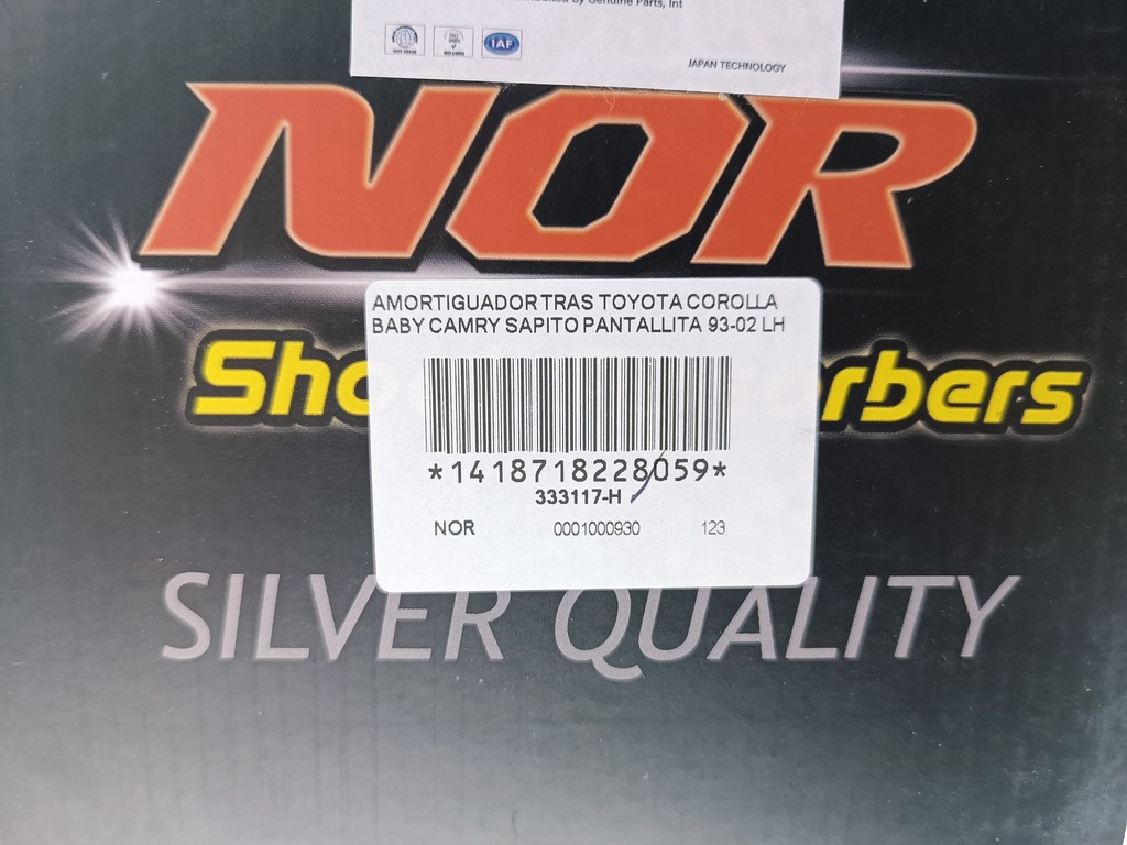 AMORTIGUADOR TRAS TOYOTA COROLLA BABY CAMRY SAPITO PANTALLITA 93-02 LH - Vista 5