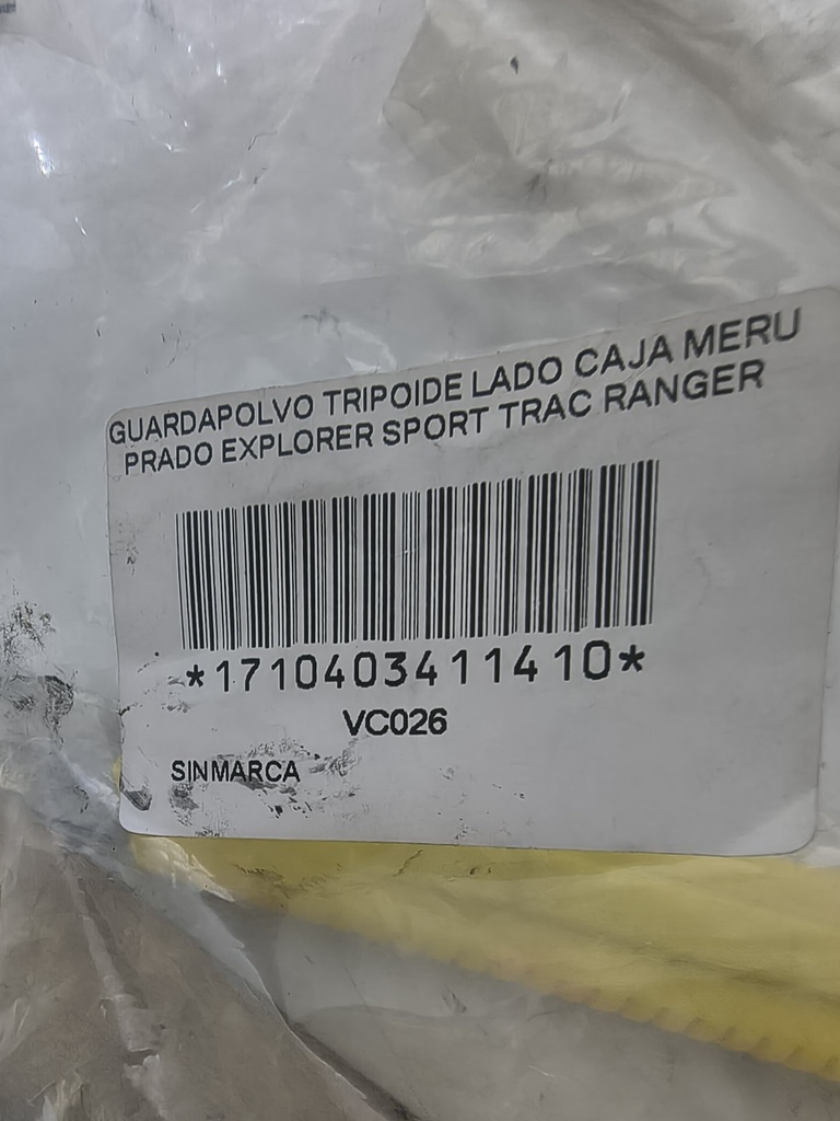 GUARDAPOLVO TRIPOIDE LADO CAJA MERU PRADO EXPLORER SPORT TRAC RANGER TRIALBLAZER - Vista 2