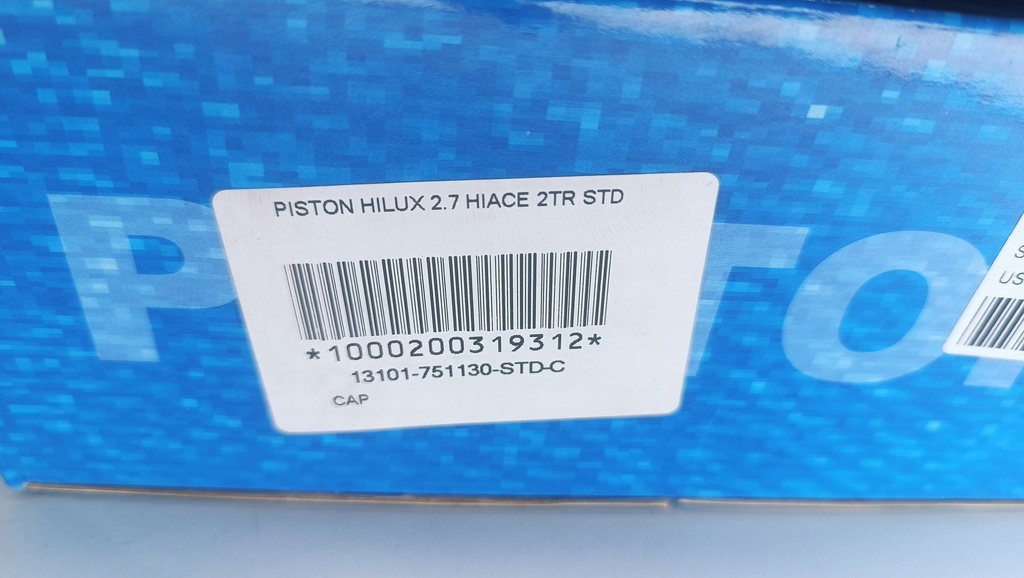 PISTON HILUX 2.7 HIACE 2TR STD (1.2X1.2X2 95MM) - Vista 5