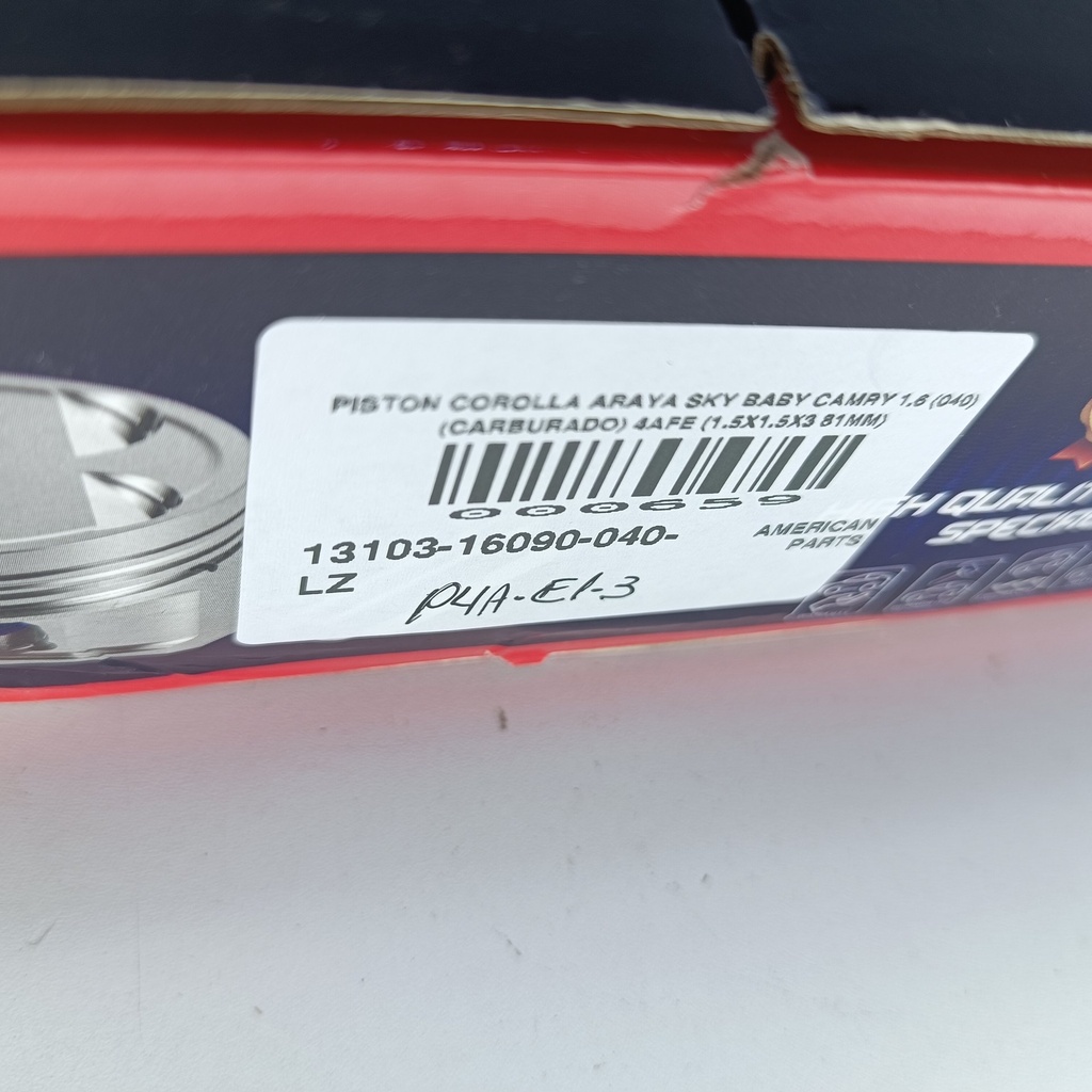 PISTON COROLLA ARAYA SKY BABY CAMRY 1.6 (040) (CARBURADO) 4AFE (1.5X1.5X3 81MM) - Vista 7