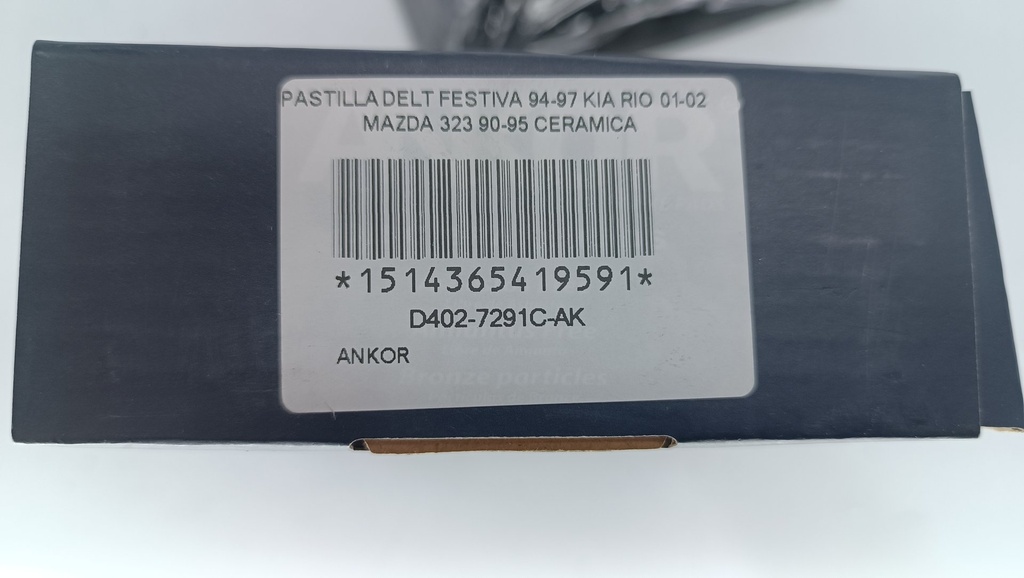PASTILLA DELT FESTIVA 94-97 KIA RIO 01-02 MAZDA 323 90-95 CERAMICA - Vista 4