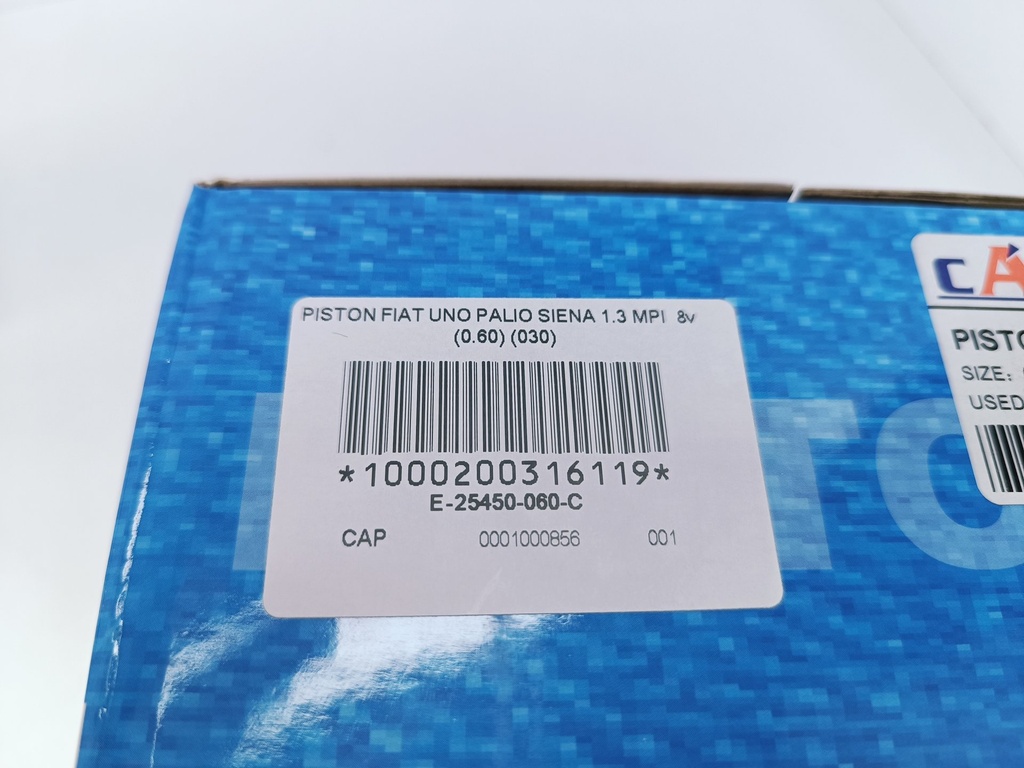 PISTON FIAT UNO PALIO SIENA 1.3 MPI 8v (0.60) (030) (1.5X1.5X3 76MM) - Vista 5
