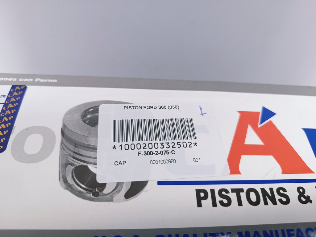 PISTON FORD 300 (030) (2x2x4.75 101.60mm) - Vista 4