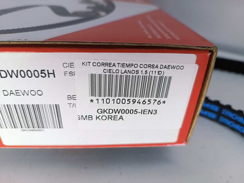 KIT CORREA TIEMPO CORSA DAEWOO CIELO LANOS 1.5 (111D) - Vista 3