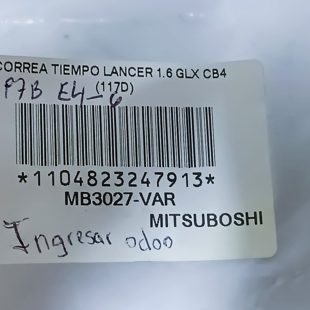 CORREA TIEMPO LANCER 1.6 GLX CB4 (117D) - Vista 5