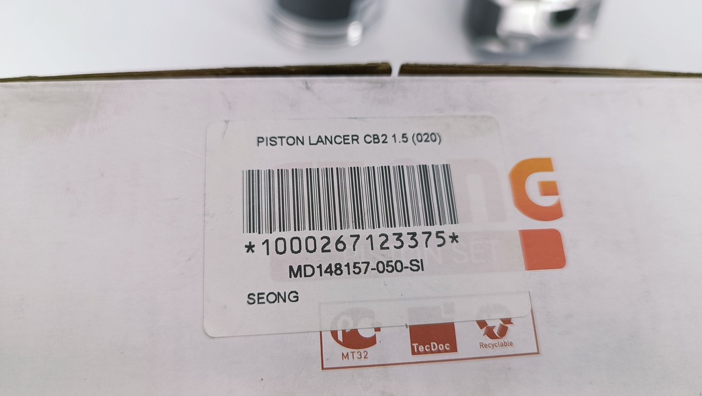 PISTON LANCER CB2 1.5 (020) (1.2X1.5X3 75.5MM) - Vista 5