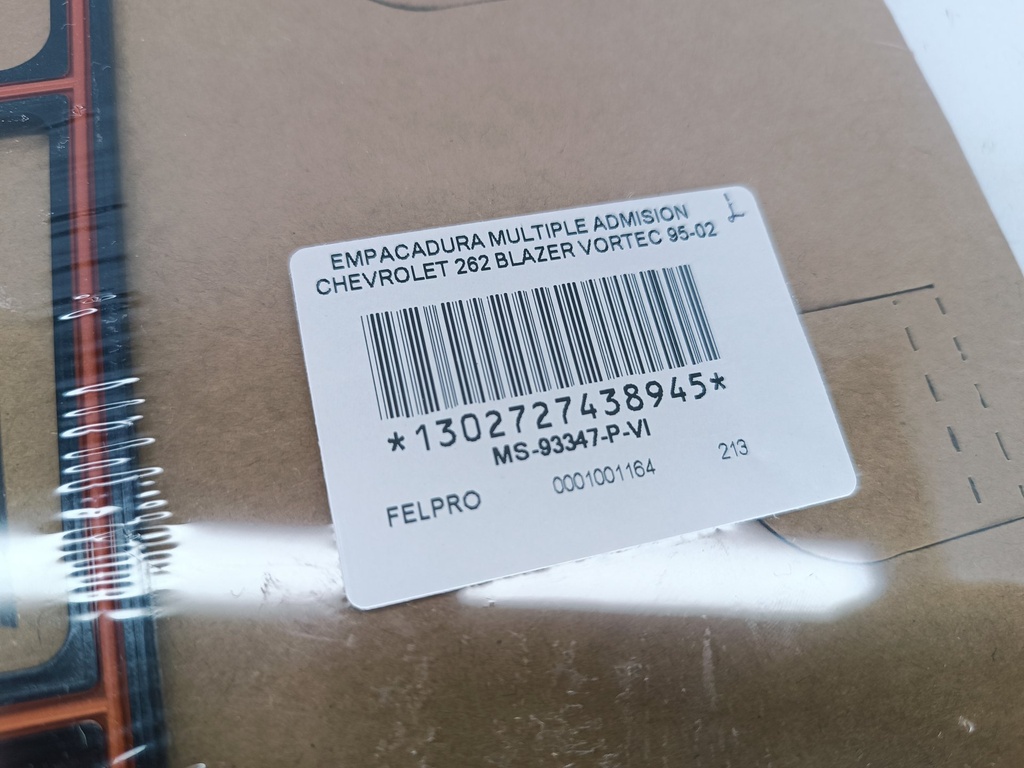 EMPACADURA MULTIPLE ADMISION CHEVROLET 262 BLAZER VORTEC 95-02 - Vista 3