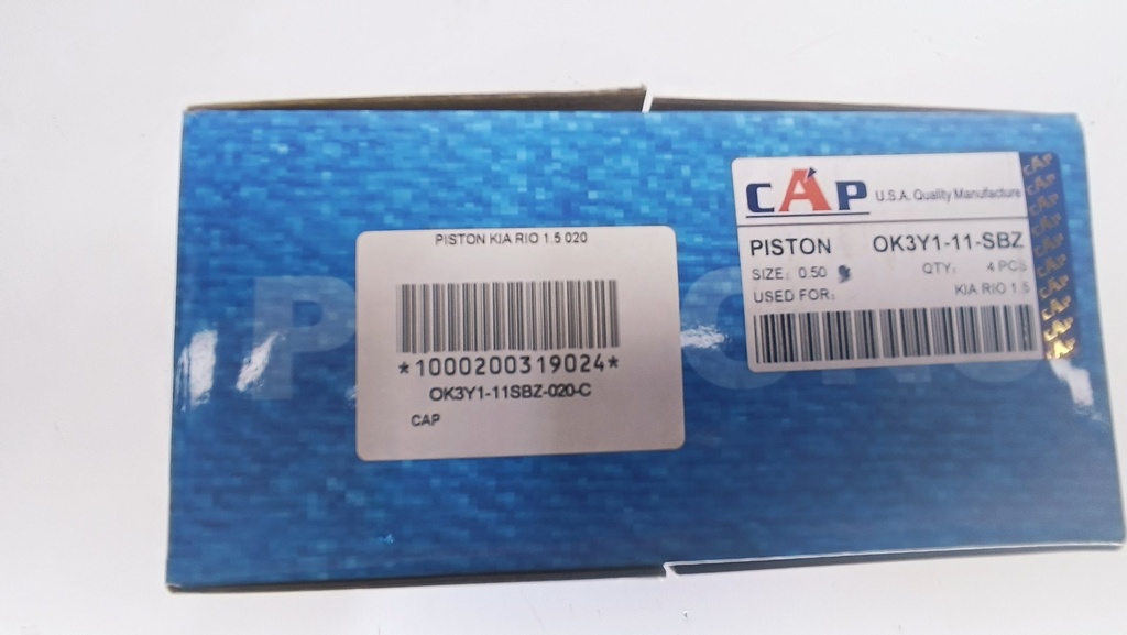 PISTON KIA RIO 1.5 STYLUS 020 (1.2X1.2X2.5 75.5MM) - Vista 5