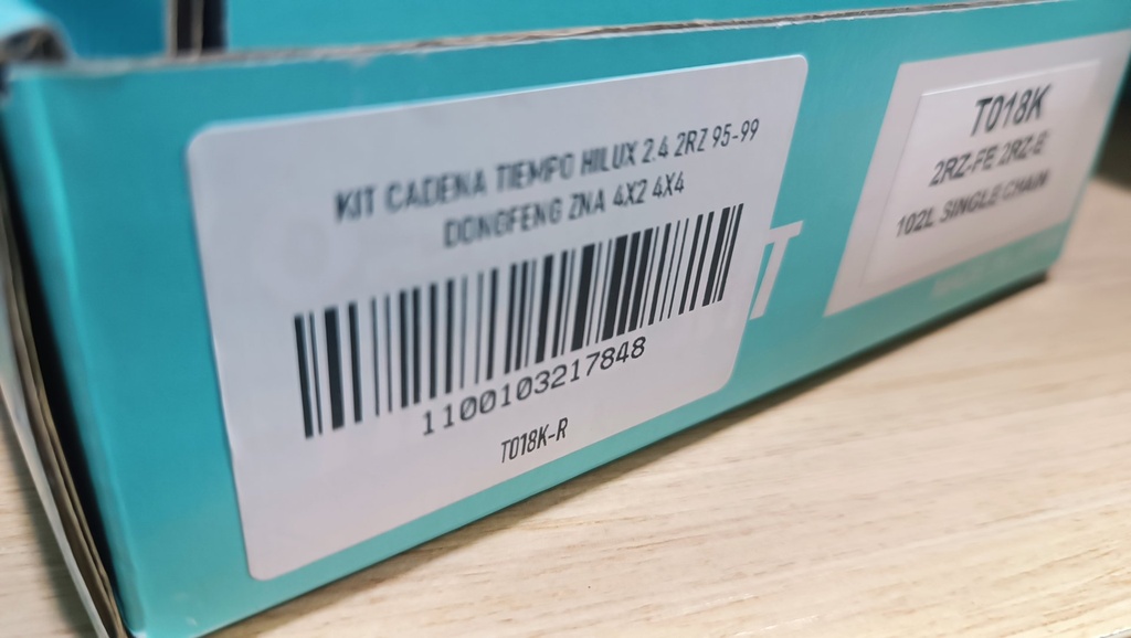 KIT CADENA TIEMPO HILUX 2.4 2RZ 95-99 DONGFENG ZNA 4X2 4X4 - Vista 8