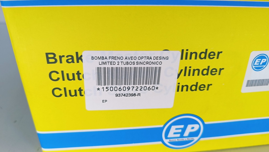 BOMBA FRENO AVEO OPTRA DESING LIMITED 2 TUBOS SINCRONICO 9mm - Vista 5