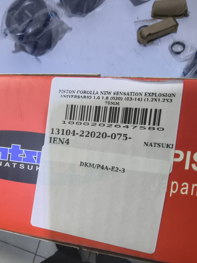 PISTON COROLLA NEW SENSATION EXPLOSION ANIVERSARIO 1.6 1.8 (030) (03-14) (1.2X1.2X3 79MM)