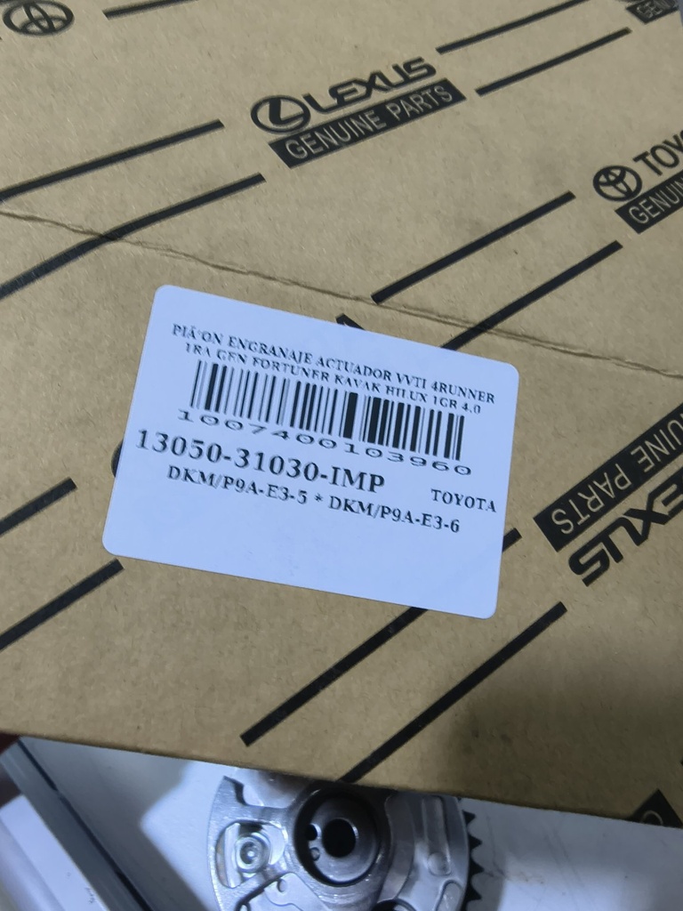 PIÑON ENGRANAJE ACTUADOR VVTI 4RUNNER 1RA GEN FORTUNER KAVAK HILUX 1GR 4.0
