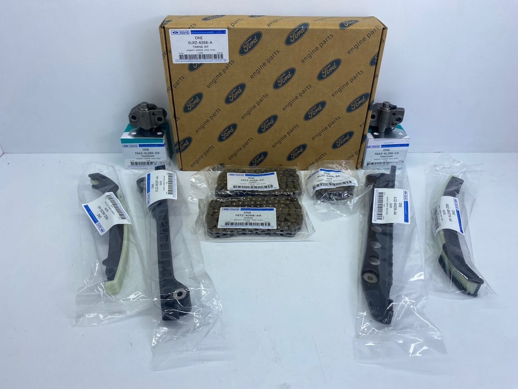 KIT CADENA TIEMPO TRITON FORTALEZA F150 EXPEDITION FX4 SOHC 330 5.4 2V 02-10 (9 PZAS) (SIN PIÑON LEVA)