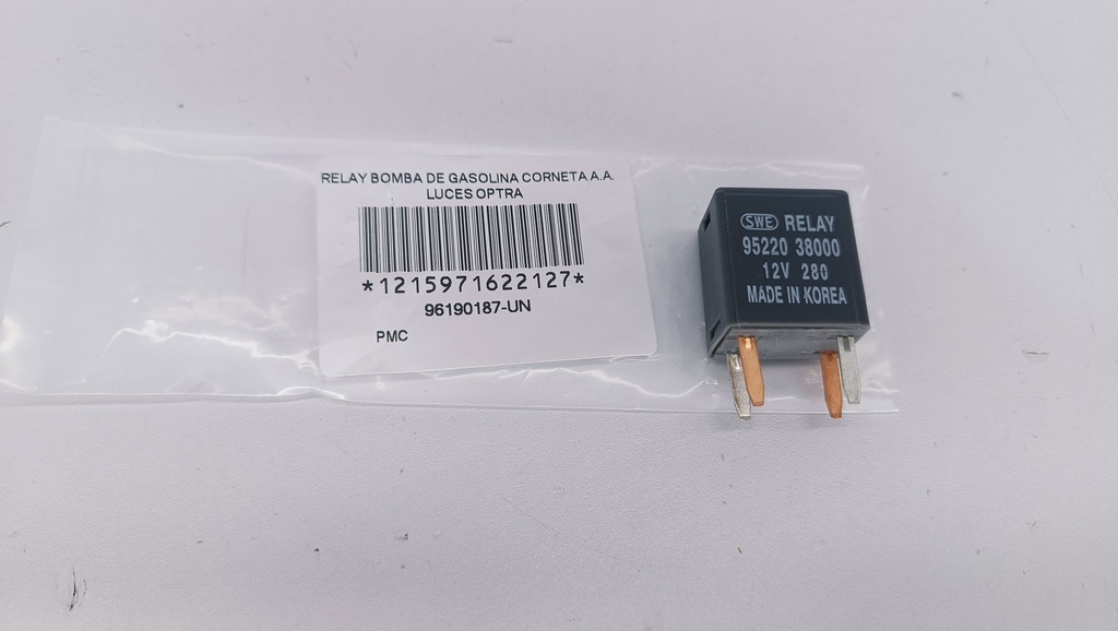 RELAY BOMBA DE GASOLINA CORNETA A.A. LUCES OPTRA