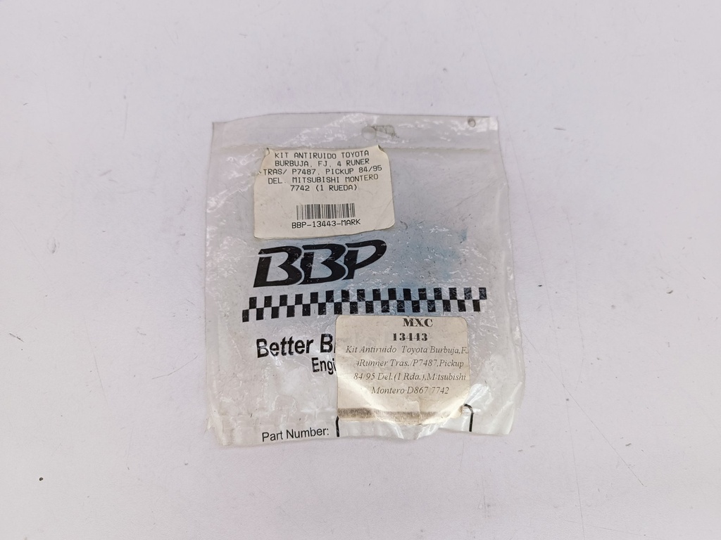 KIT ANTIRUIDO BURBUJA, FJ, 4 RUNER TRAS/ P7487, PICKUP 84/95 DEL. MITSUBISHI MONTERO 7742 (1 RUEDA)